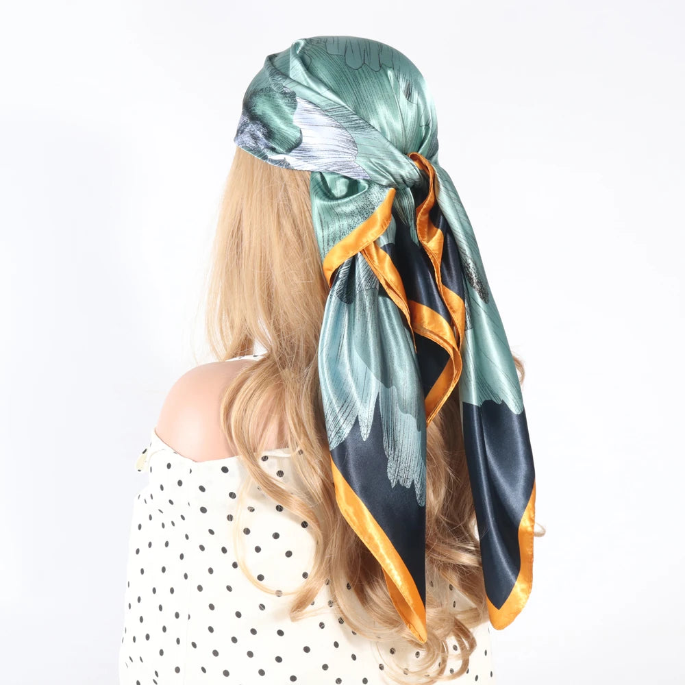 Silk Hair Scarf Women