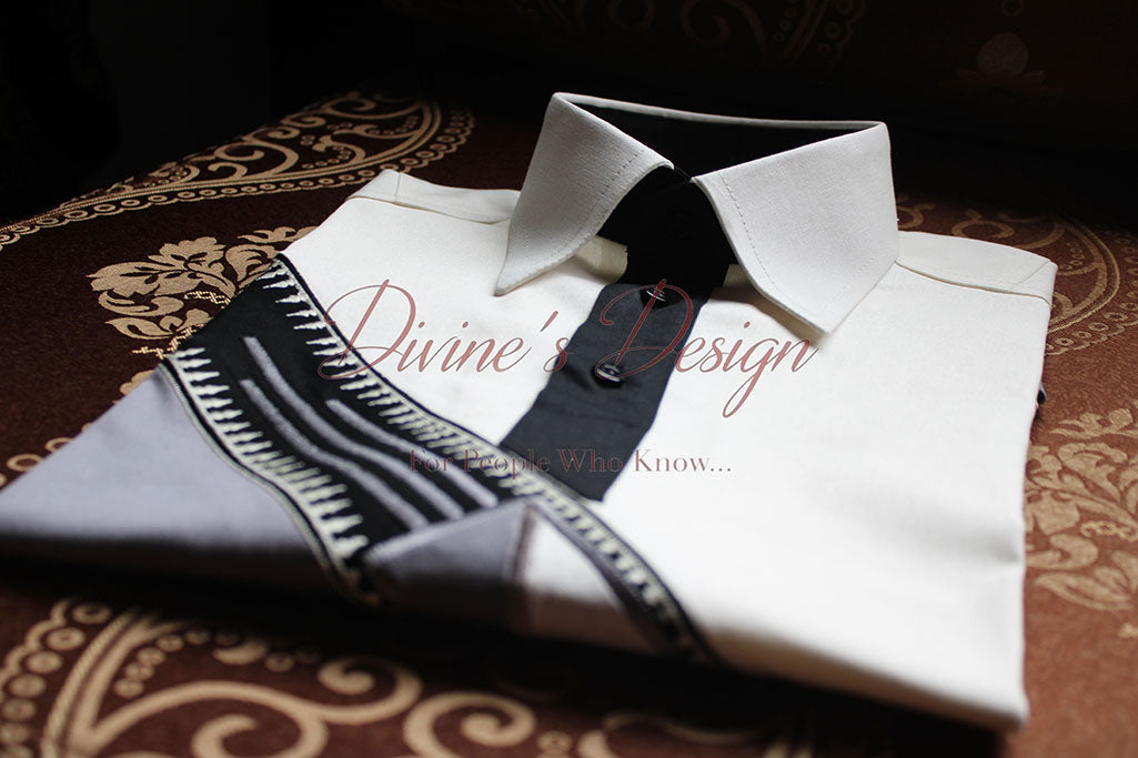 Long Sleeve Diagonal Slim V-Neck