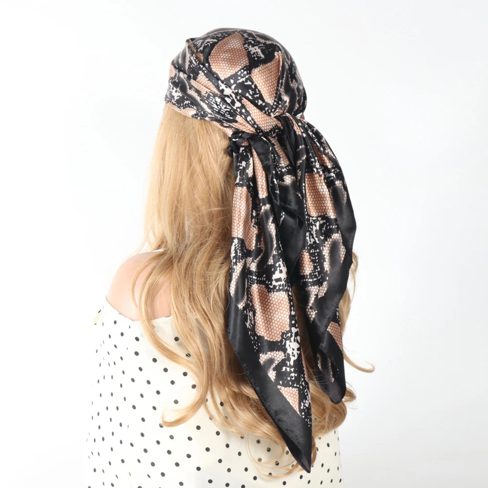 Silk Hair Scarf Women