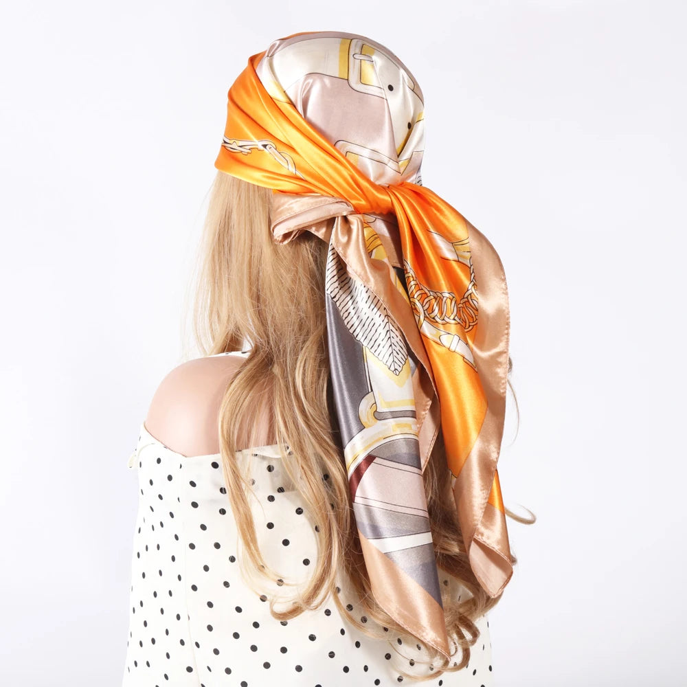 Silk Hair Scarf Women